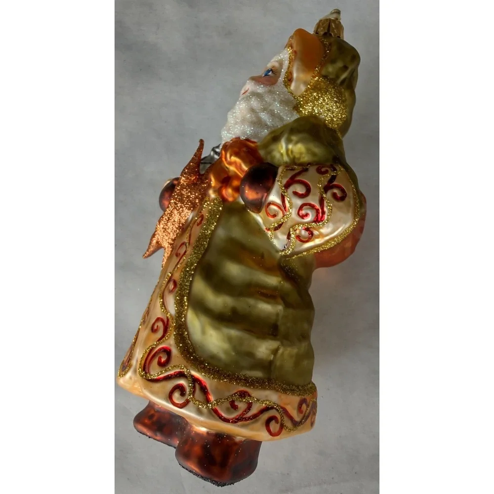 Hand Made/Painted Glass Christmas Ornament - 